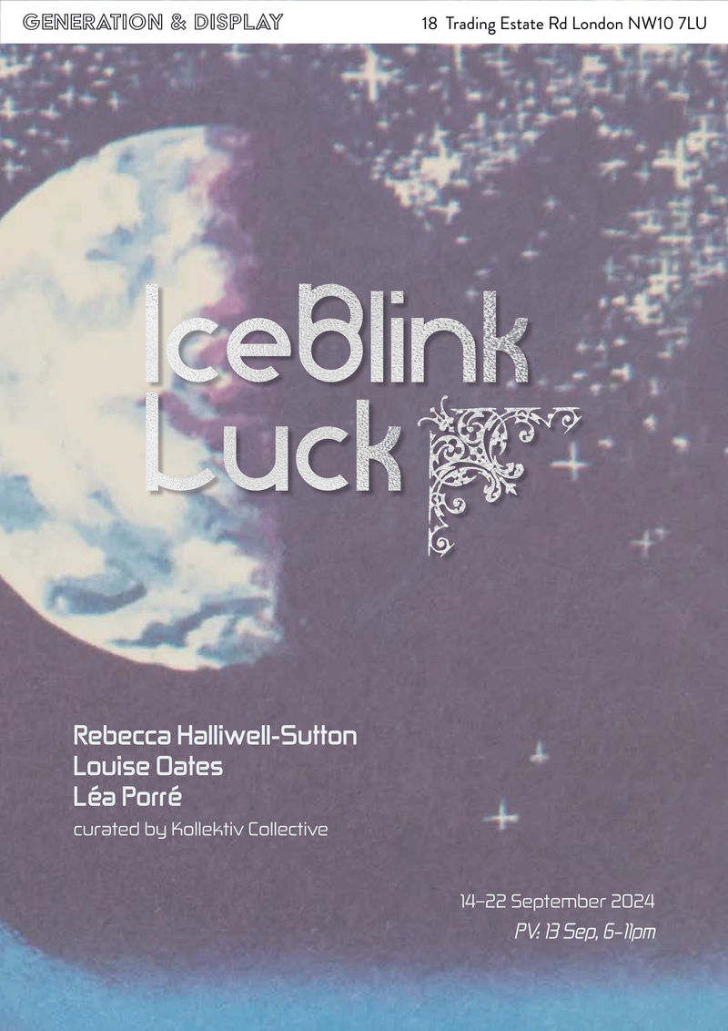 poster IceBlink Luck exhibition