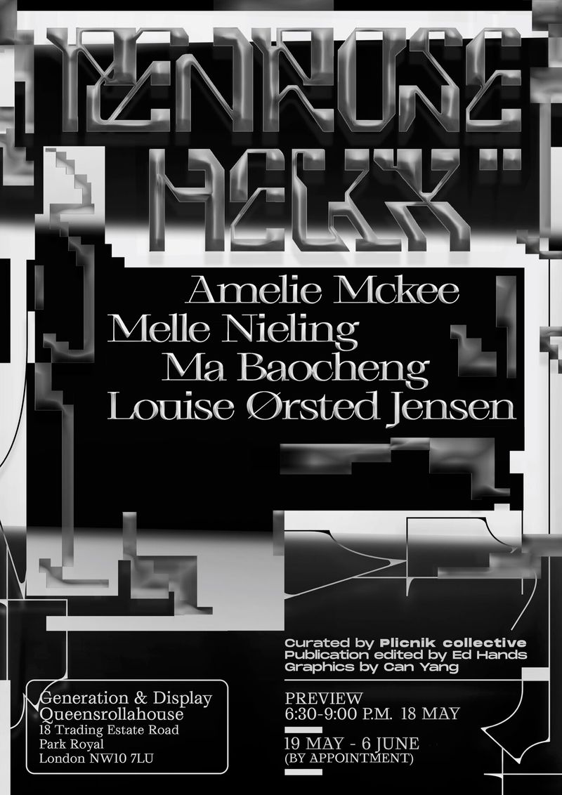 Image of Poster designed by Can Yang for group exhibition Penrose Helix
