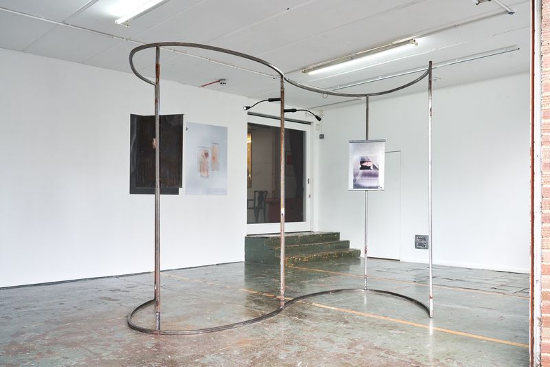 Installation overview exhibition pinch to zoom works by Elli Antoniou & Beatrice Vorster